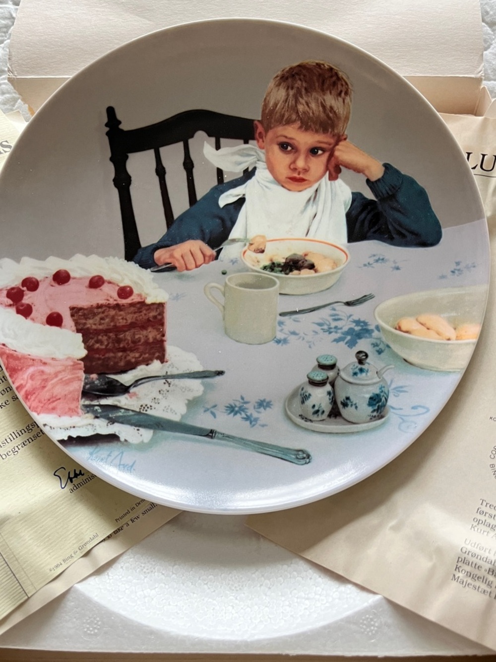 Bing & Grondahl Vintage "Moments of Truth" Series Plate